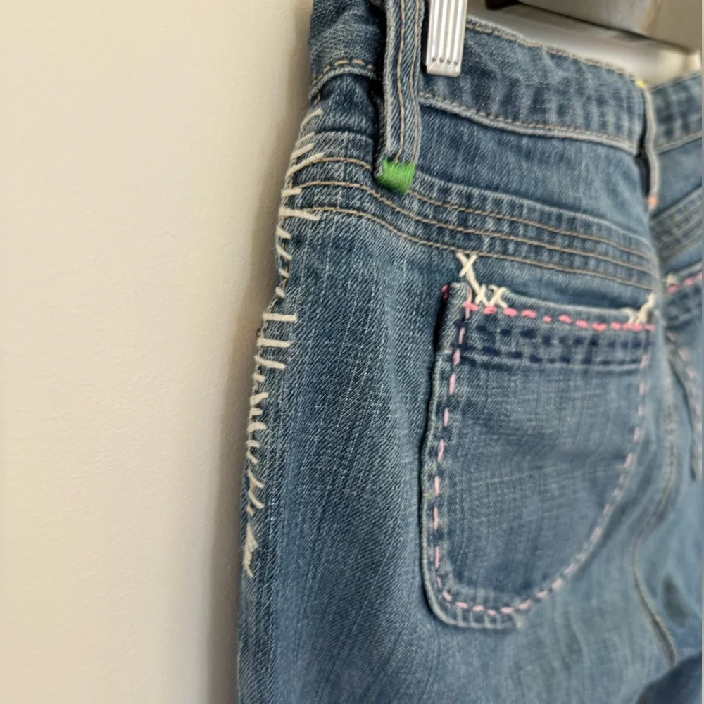 Gap Girls Bermuda Denim Blue Jean Shorts Size 12 Plus Adjustable Waist